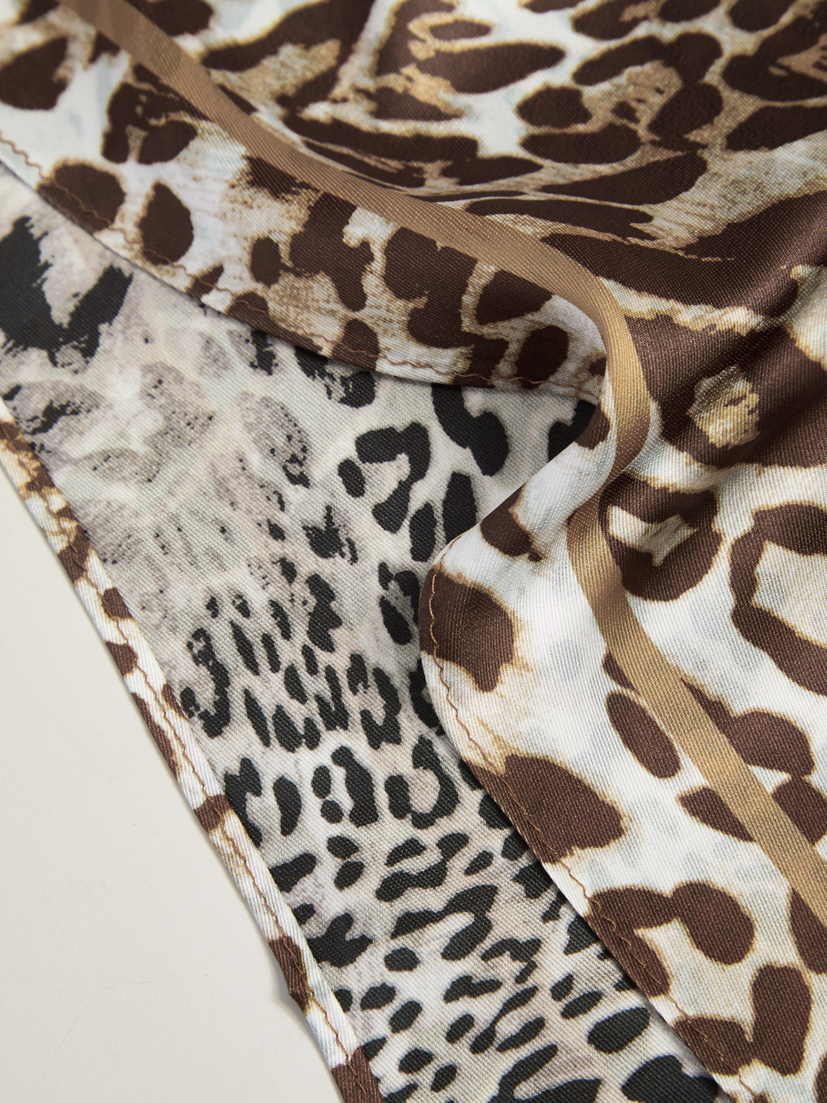 Leopard Print Triangle Scarf