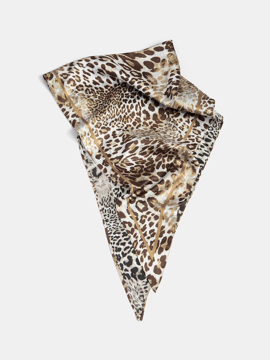 Leopard Print Triangle Scarf