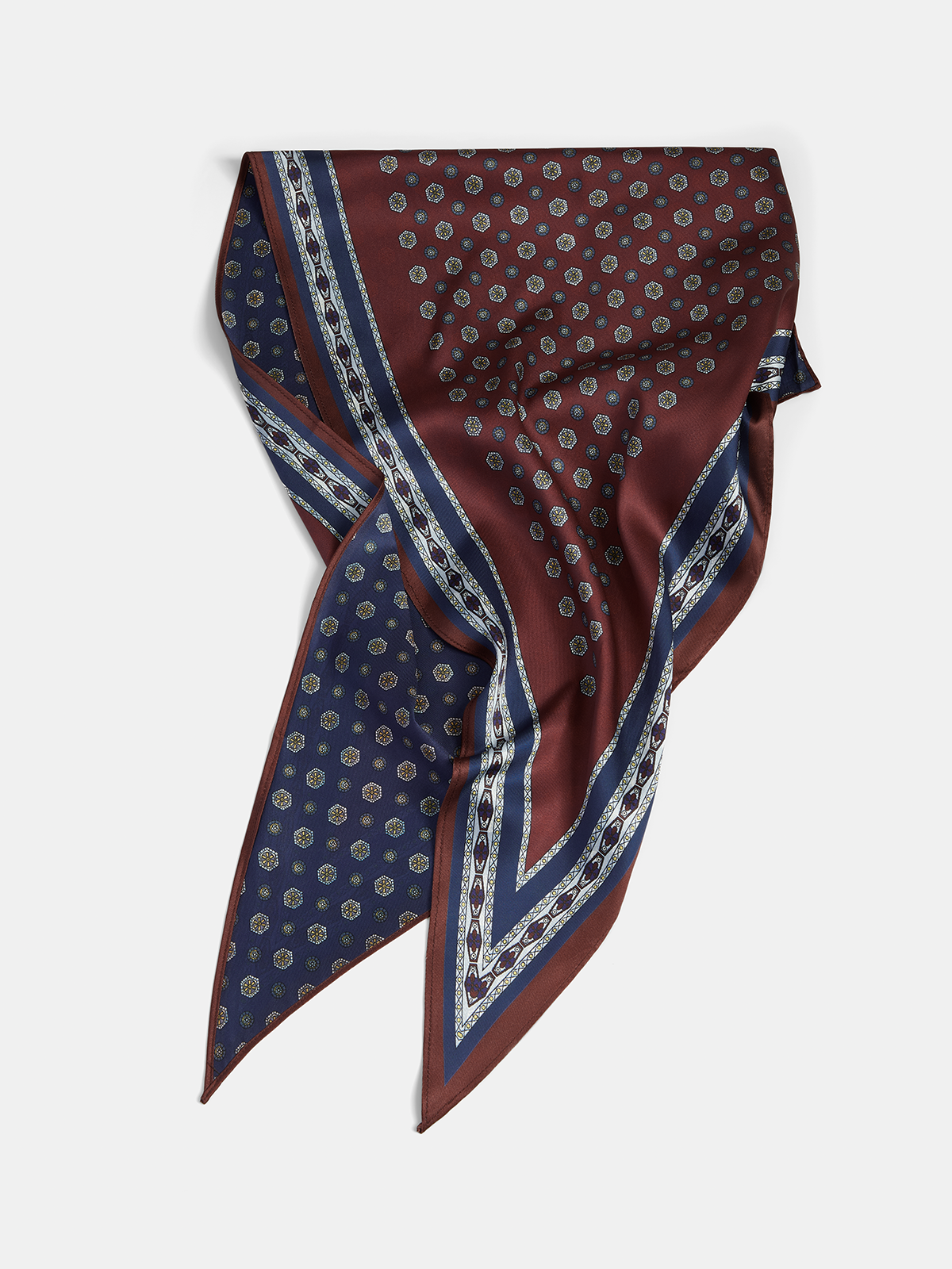 Vintage Geometric Printed Scarf