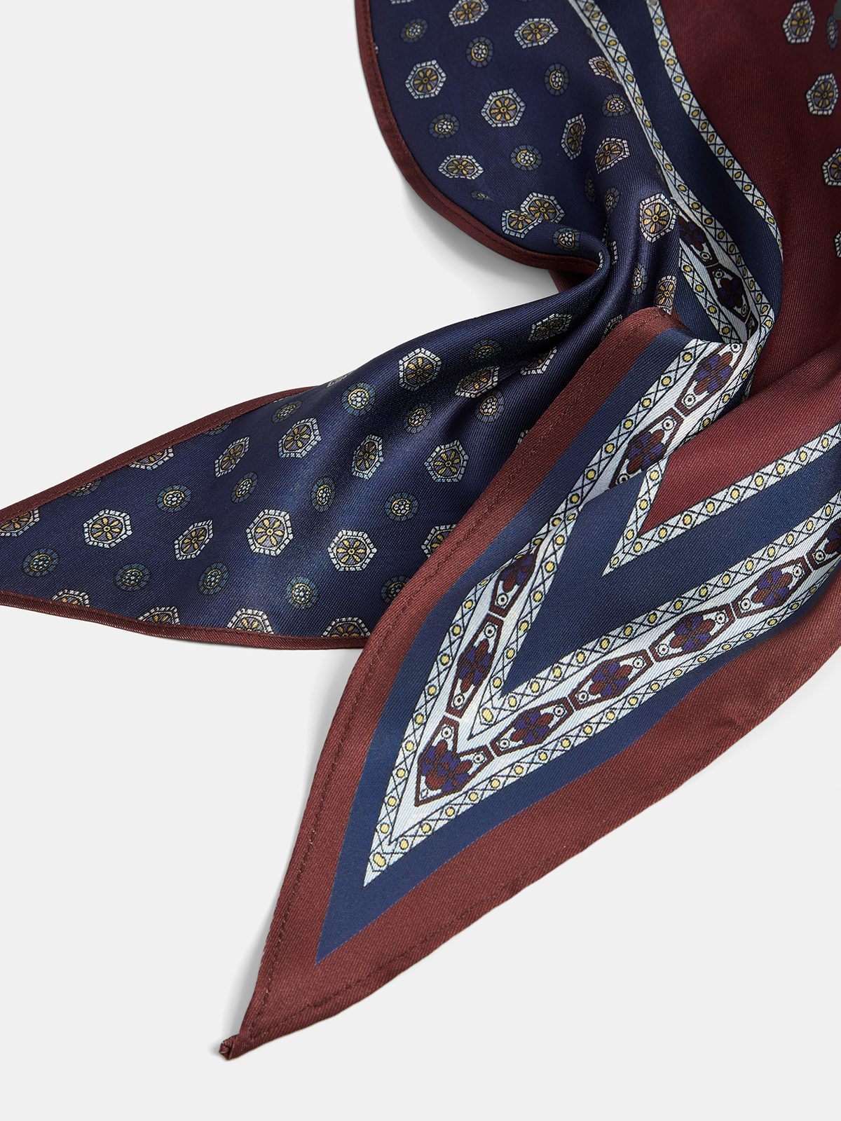 Vintage Geometric Printed Scarf