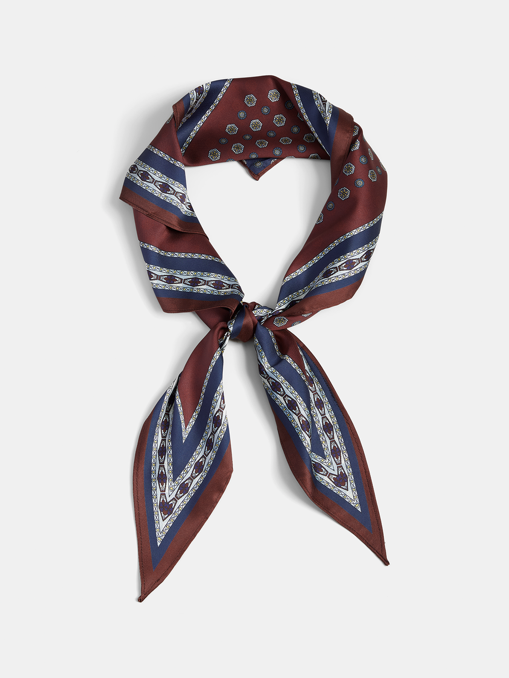 Vintage Geometric Printed Scarf