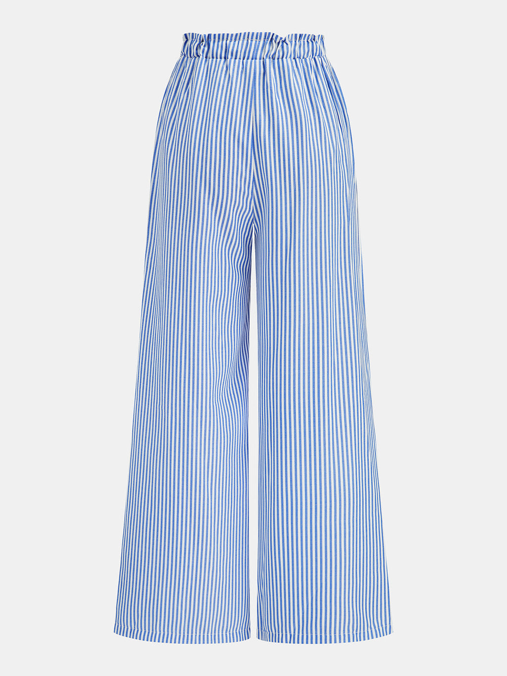 Ruched Striped Bandeau & Drawstring Pants Set