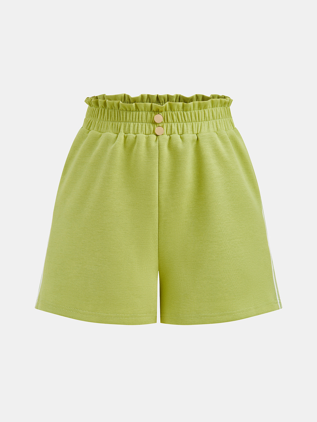 Striped Polo Sleeveless Top & Shorts Set