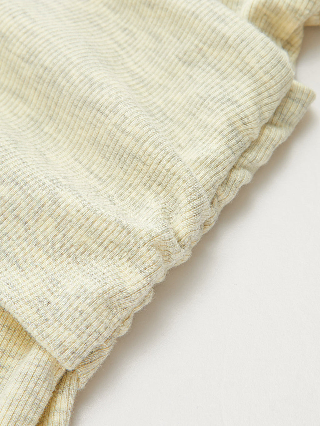 Wrap Off Shoulder Ribbed Fitted Top