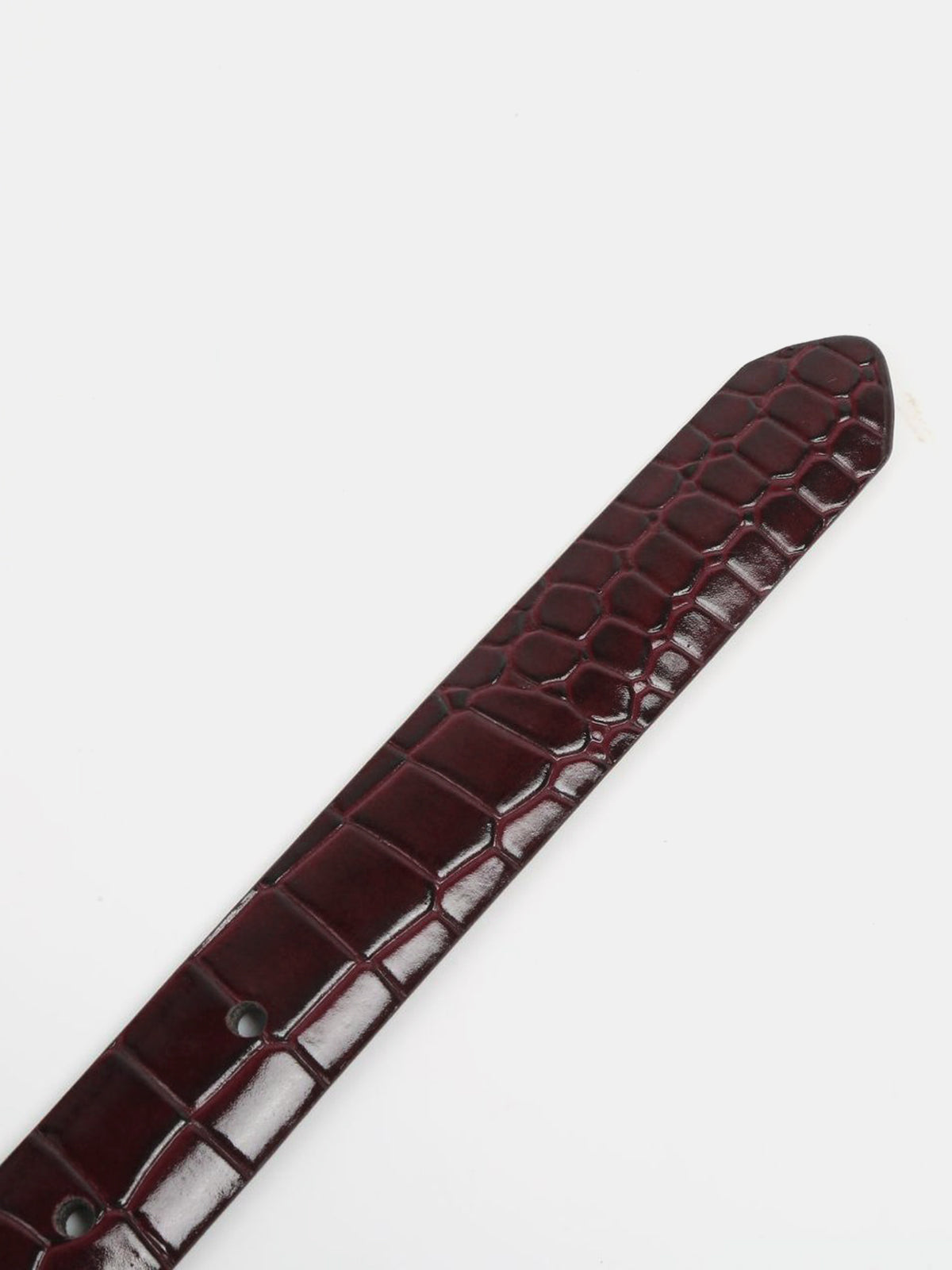Metal Buckle Crocodile Embossed Belt