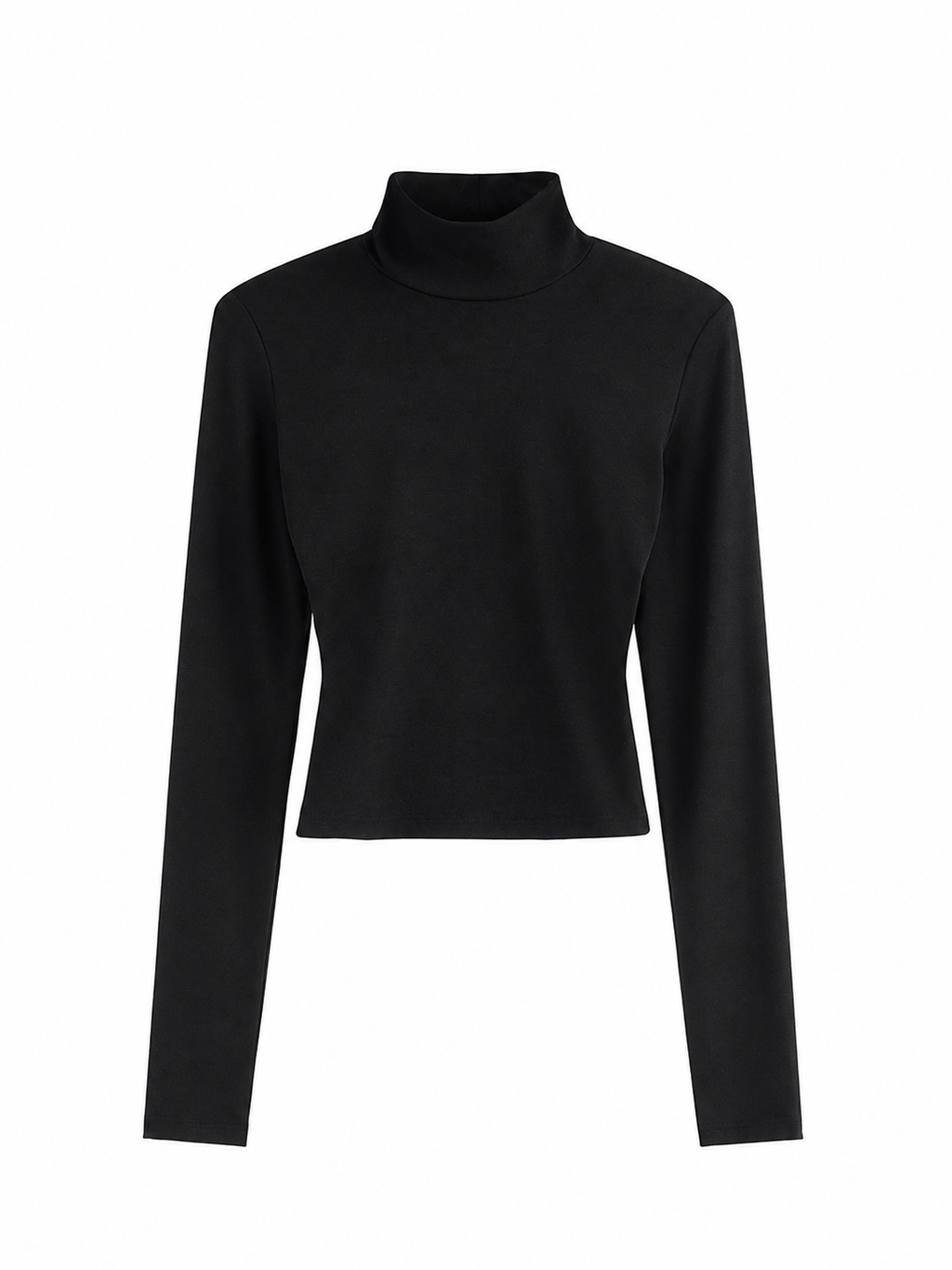 Open-Back Mock Neck Top