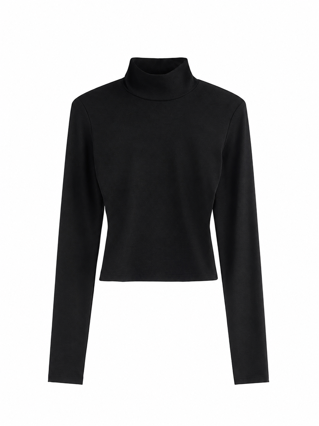 Open-Back Mock Neck Top