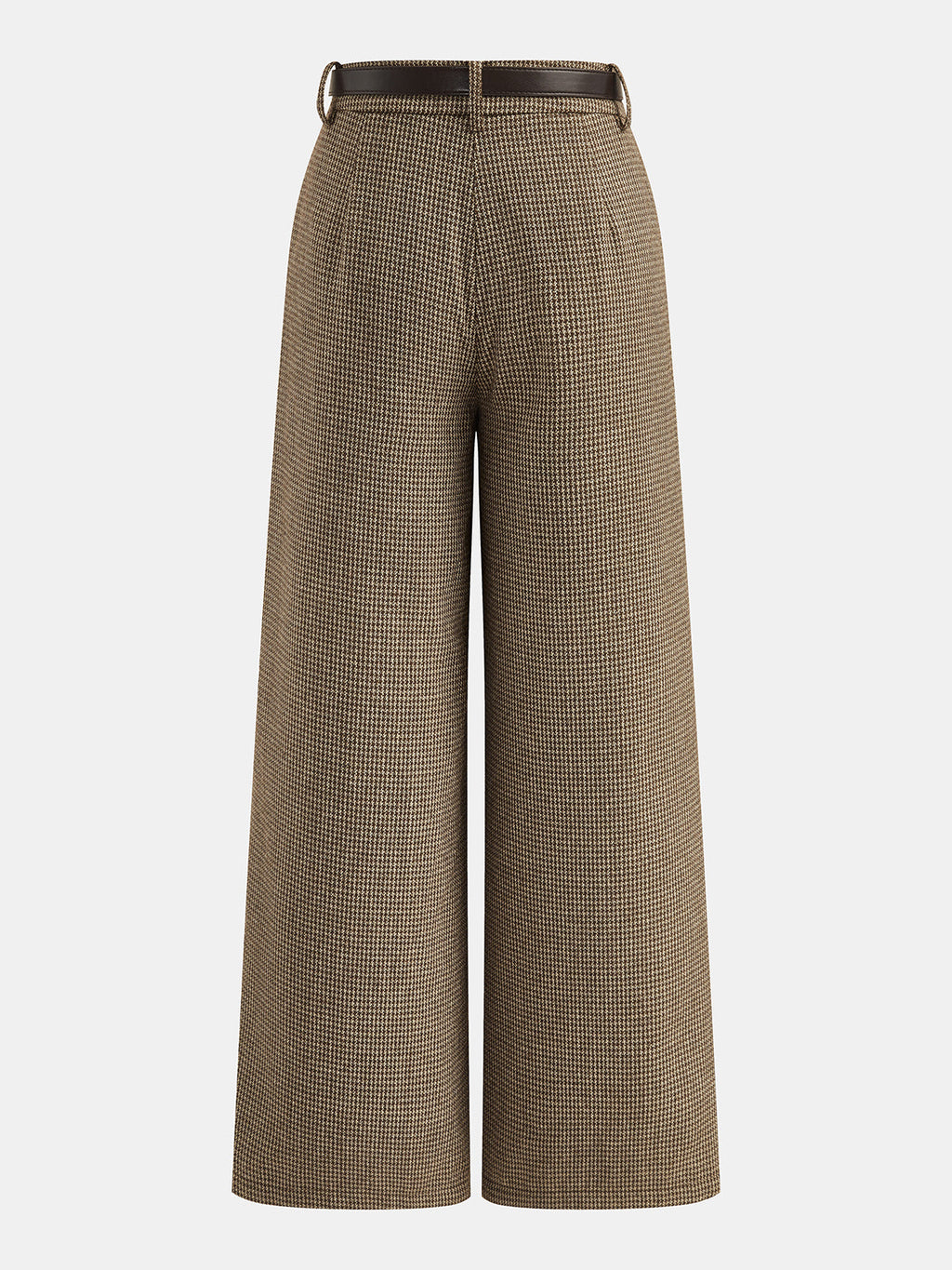 Houndstooth Wool Blend Two Piece Pants Set