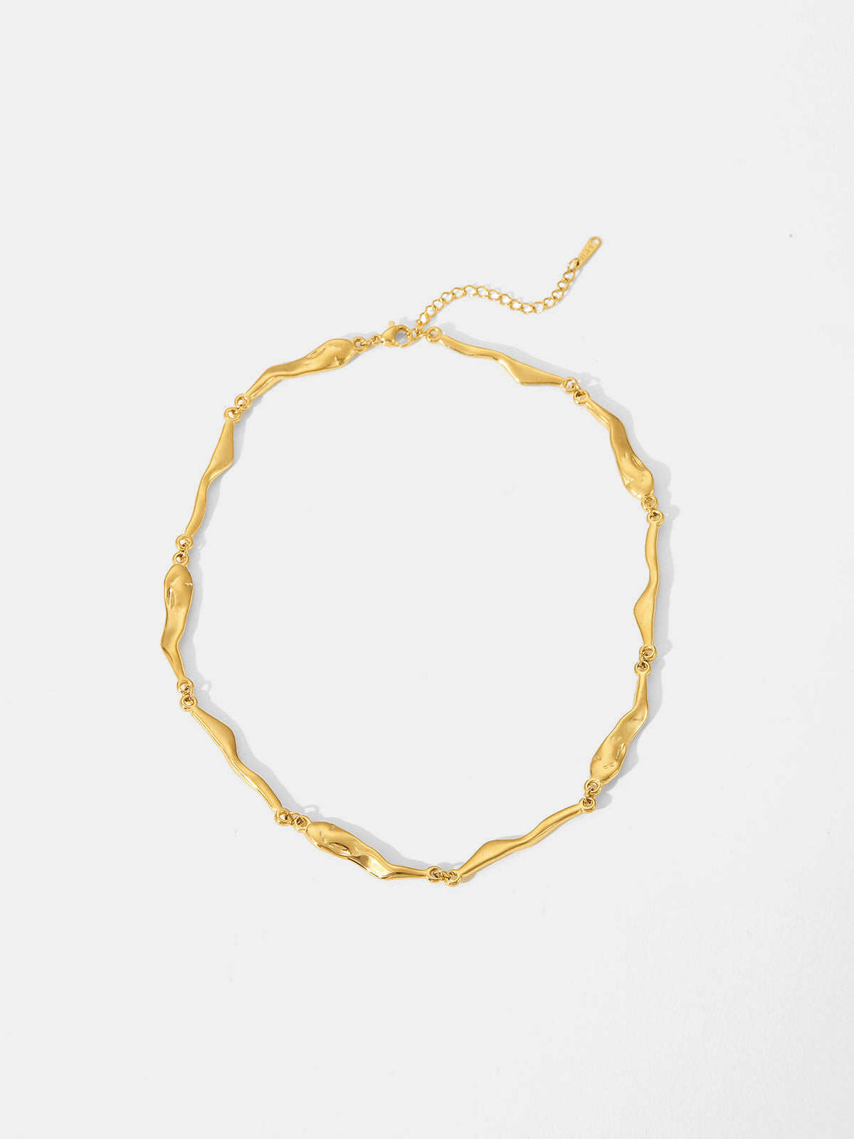 Irregular Wavy Choker Necklace