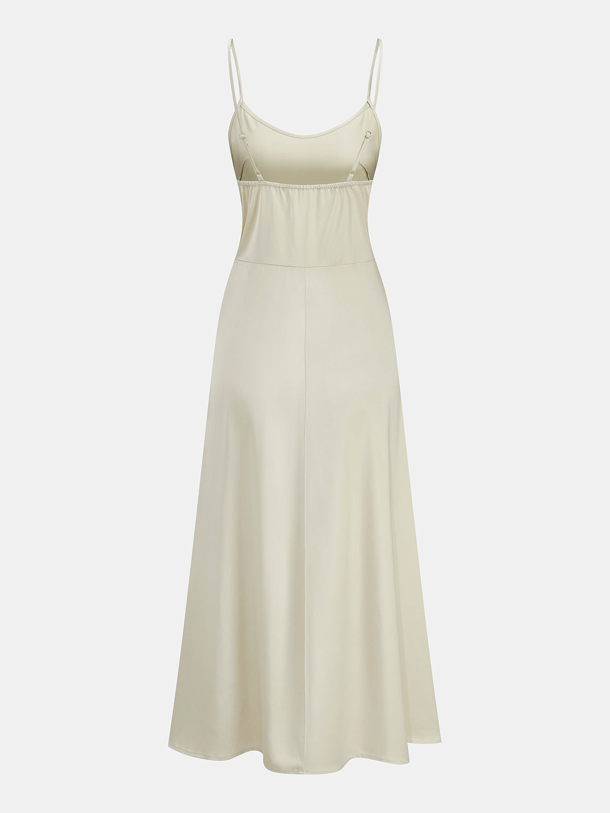 Satin Cami Dress & Lace Vest Two-Piece Set