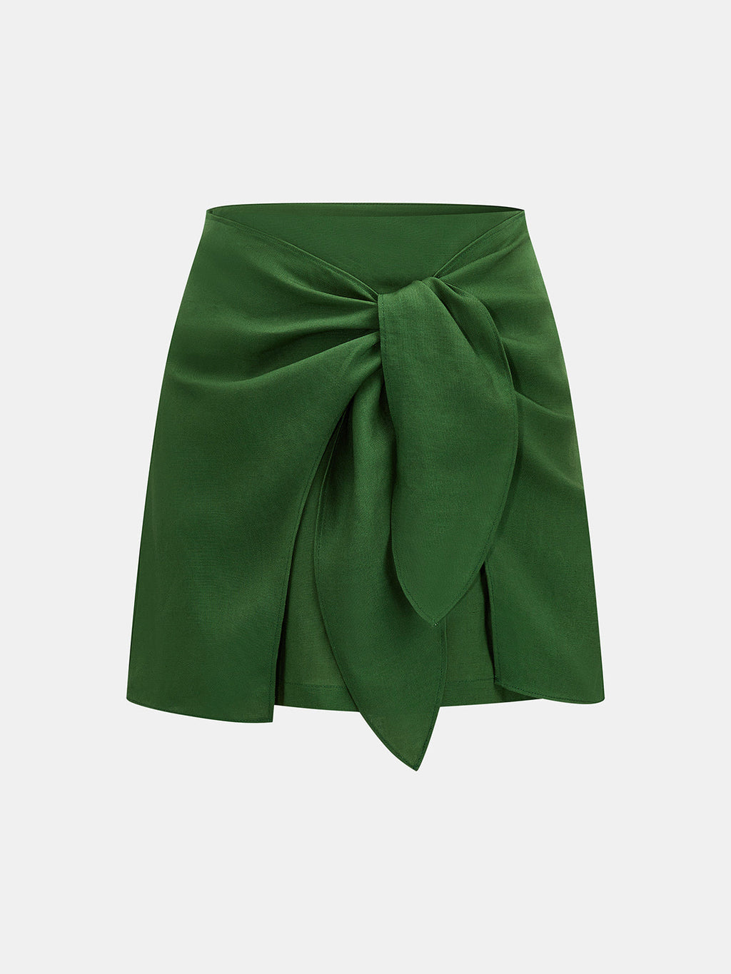 Linen Blend Two-Piece Skirt Set
