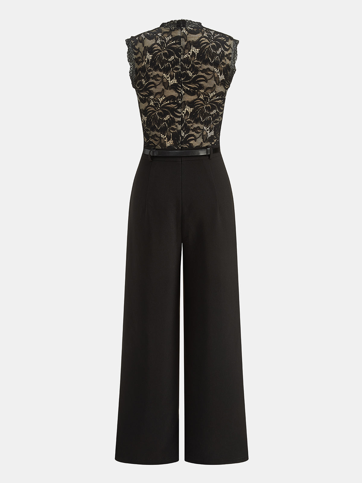 Lace Bodice Wide Leg Jumpsuit