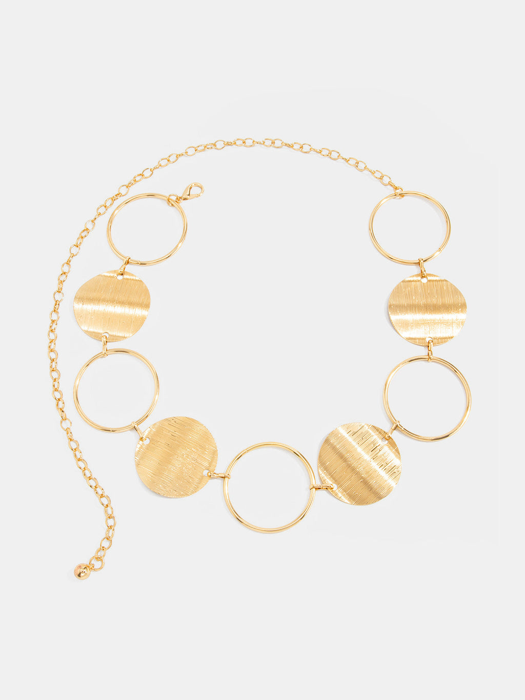 Metal Circle Linked Waist Belt