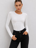 Basic Ribbed Long Sleeve Bodysuit