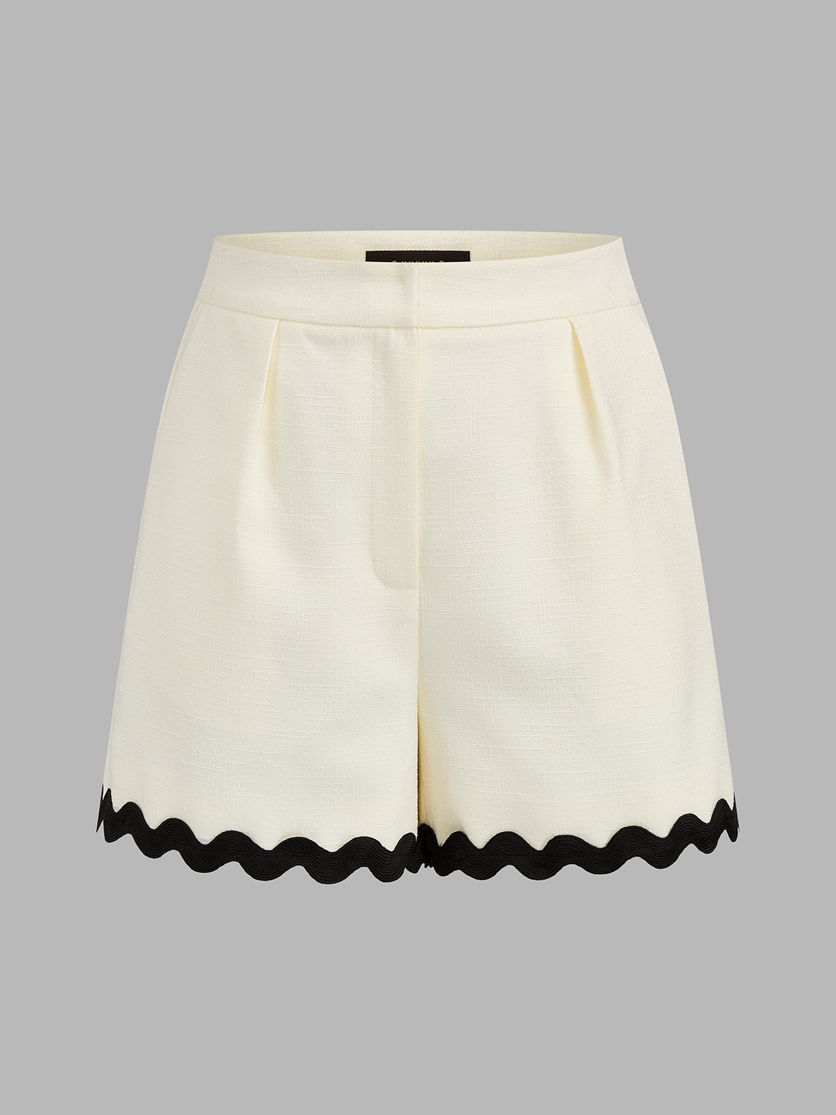 Scallop Trim Two Piece Shorts Set