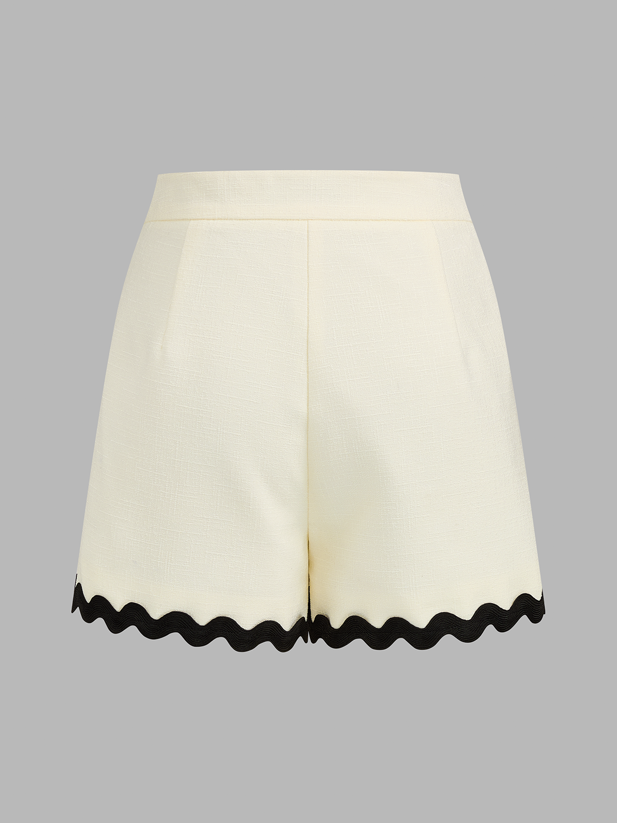 Scallop Trim Two Piece Shorts Set