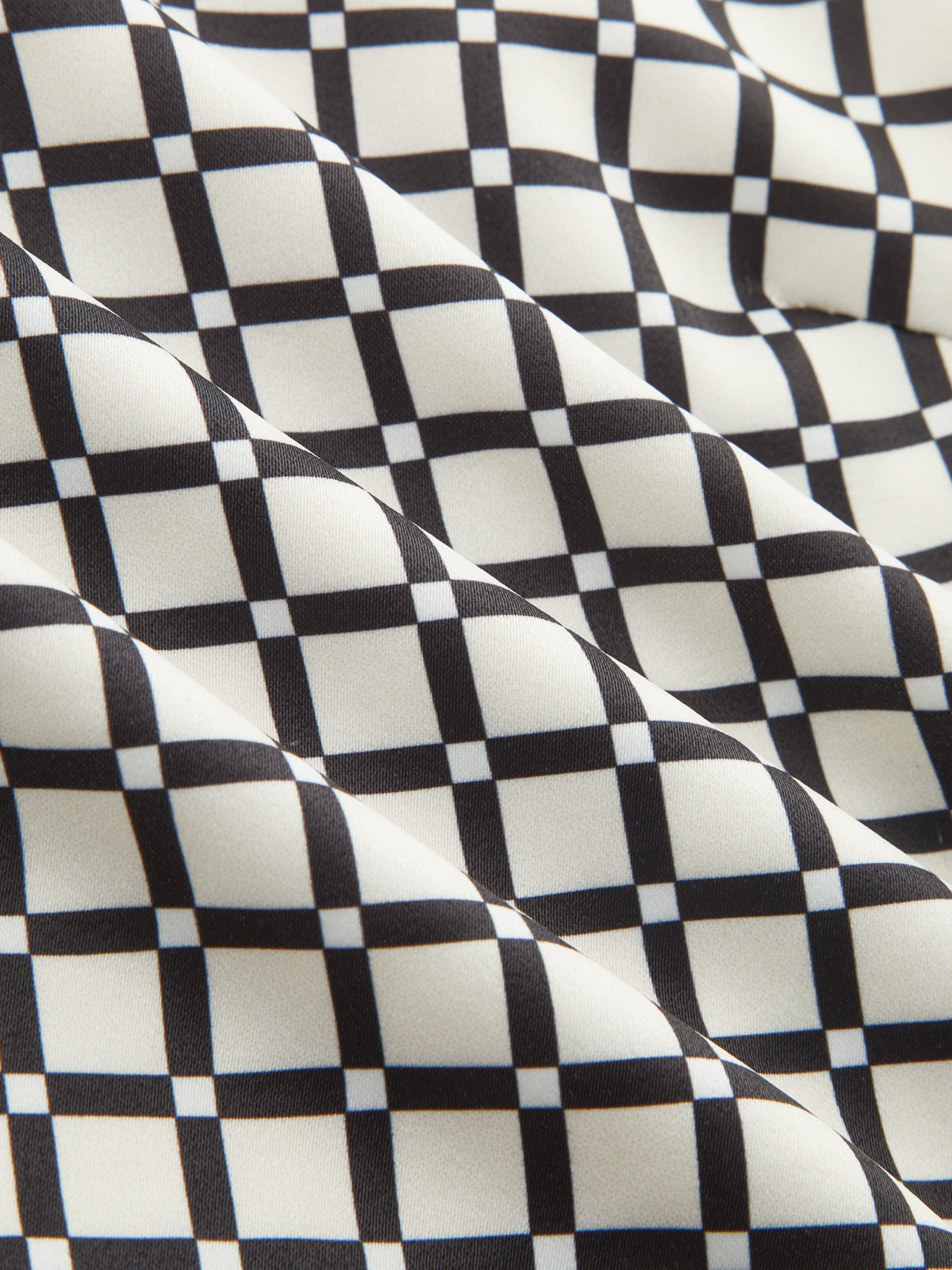 Patchwork Scarf‑Hem Belted Shirt