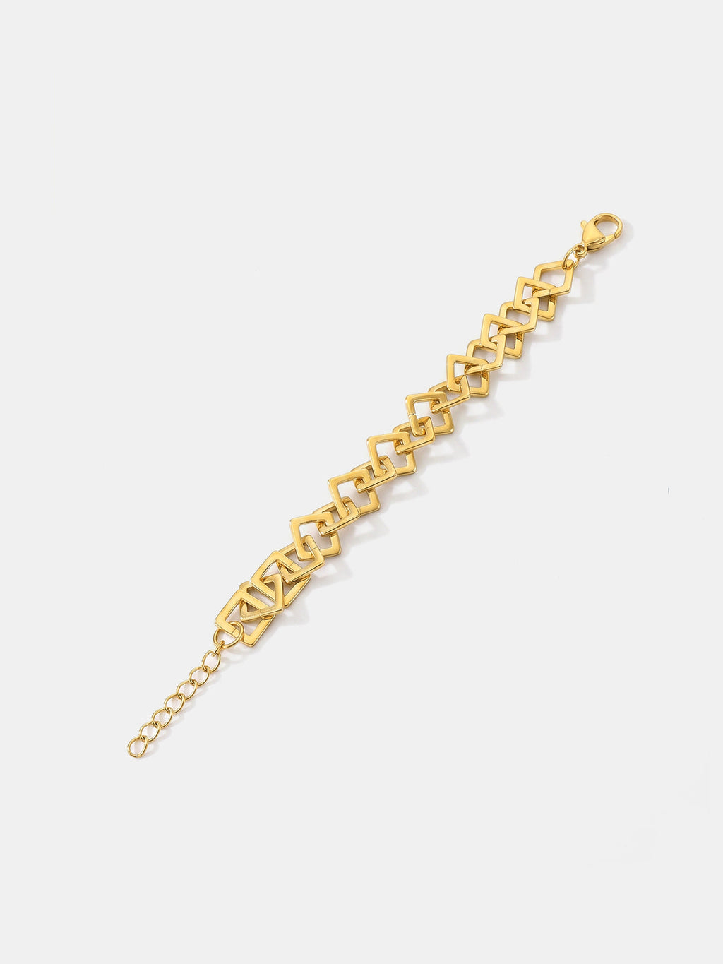 Interlocking Square Link Bracelet