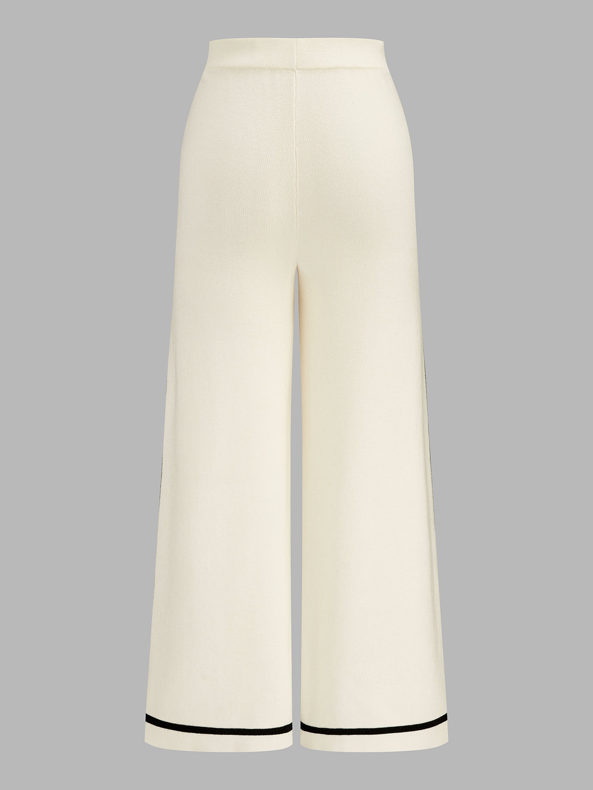 Contrast Trim Wool Blend Knit Co‑ord Set