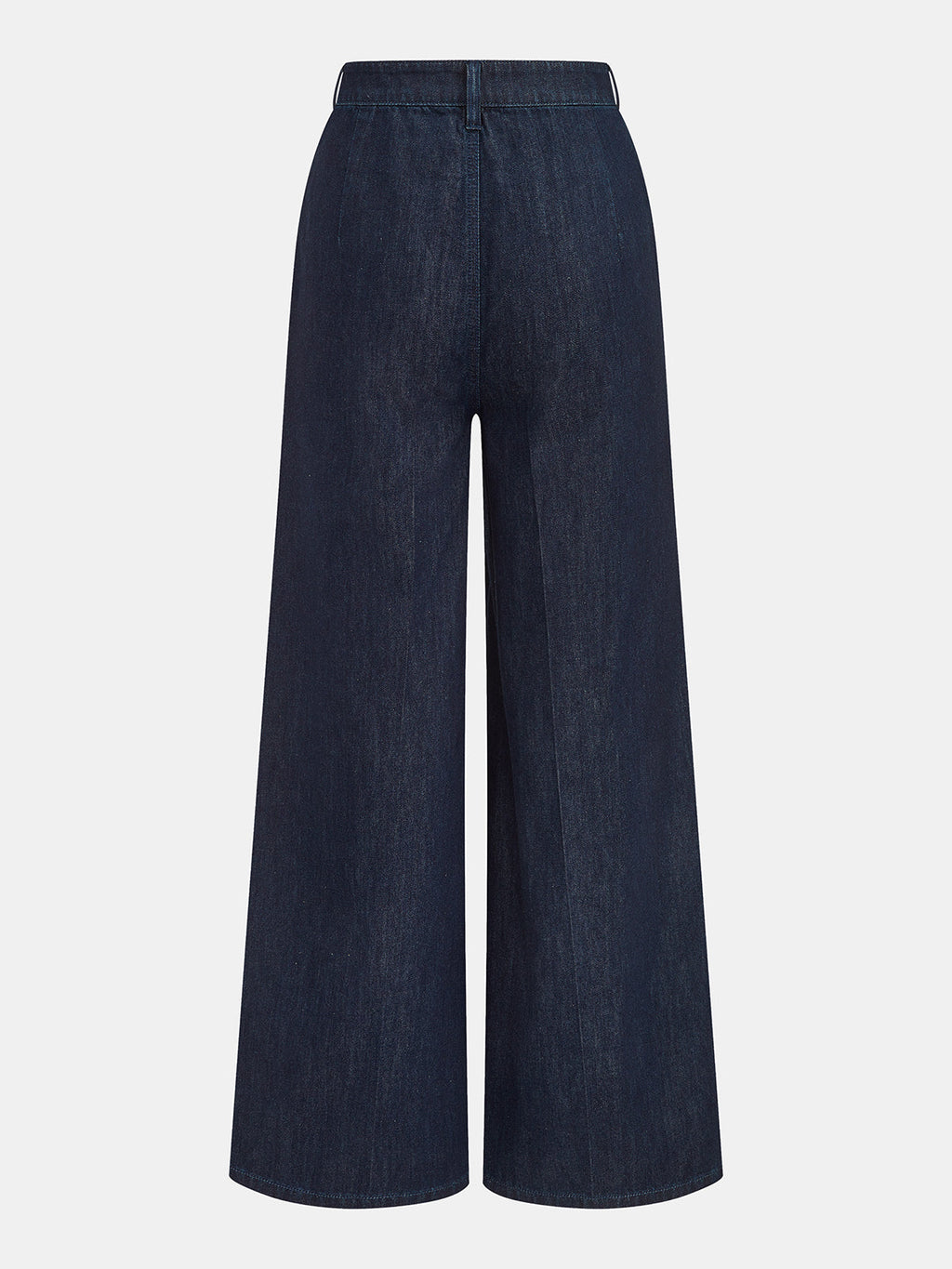 Denim Cropped Shirt & Wide Leg Jeans Set