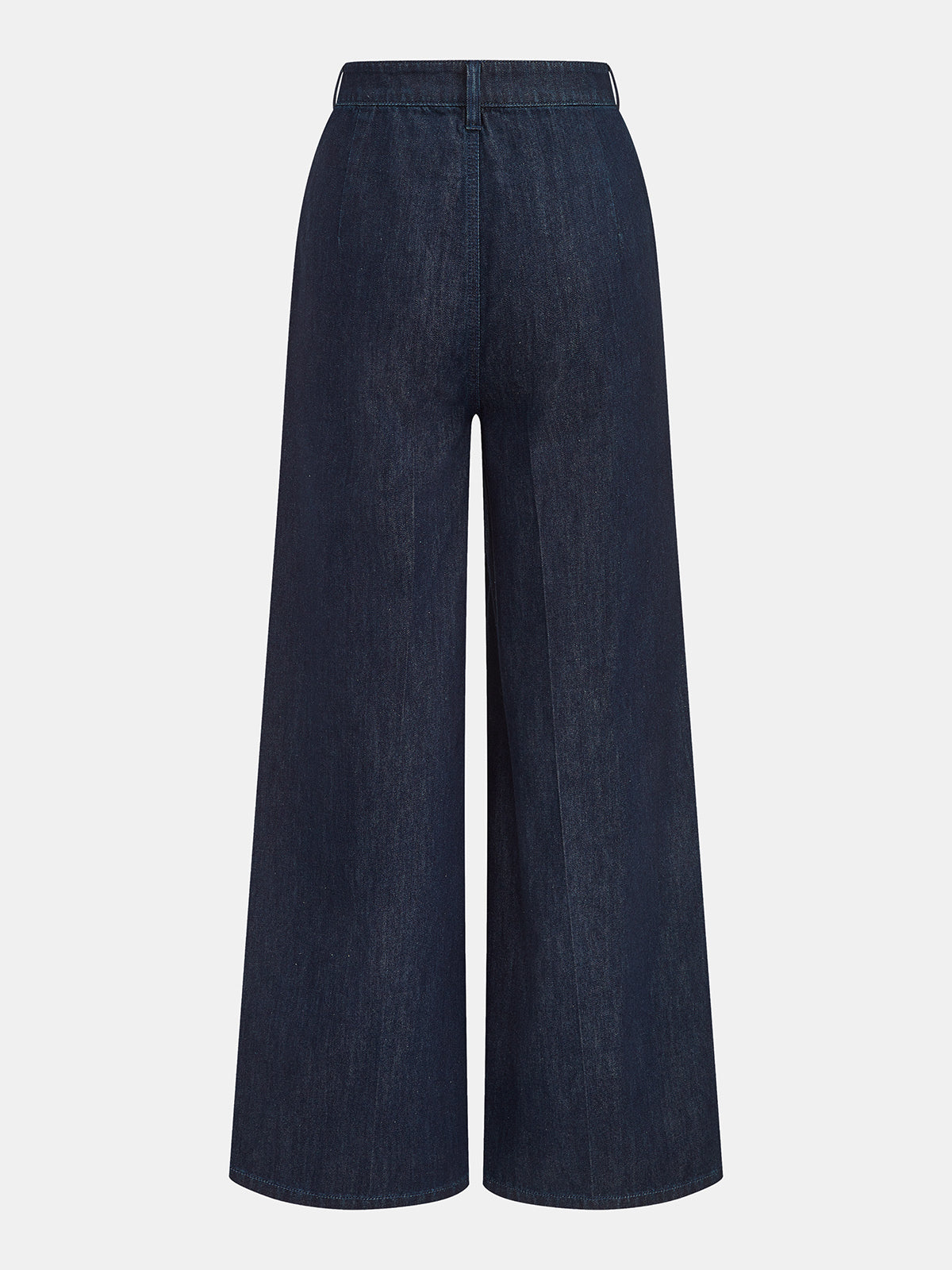 Denim Cropped Shirt & Wide Leg Jeans Set