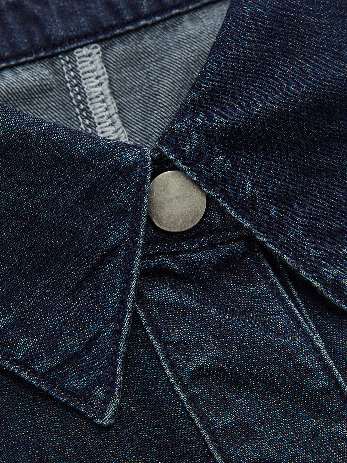 Denim Cropped Shirt & Wide Leg Jeans Set