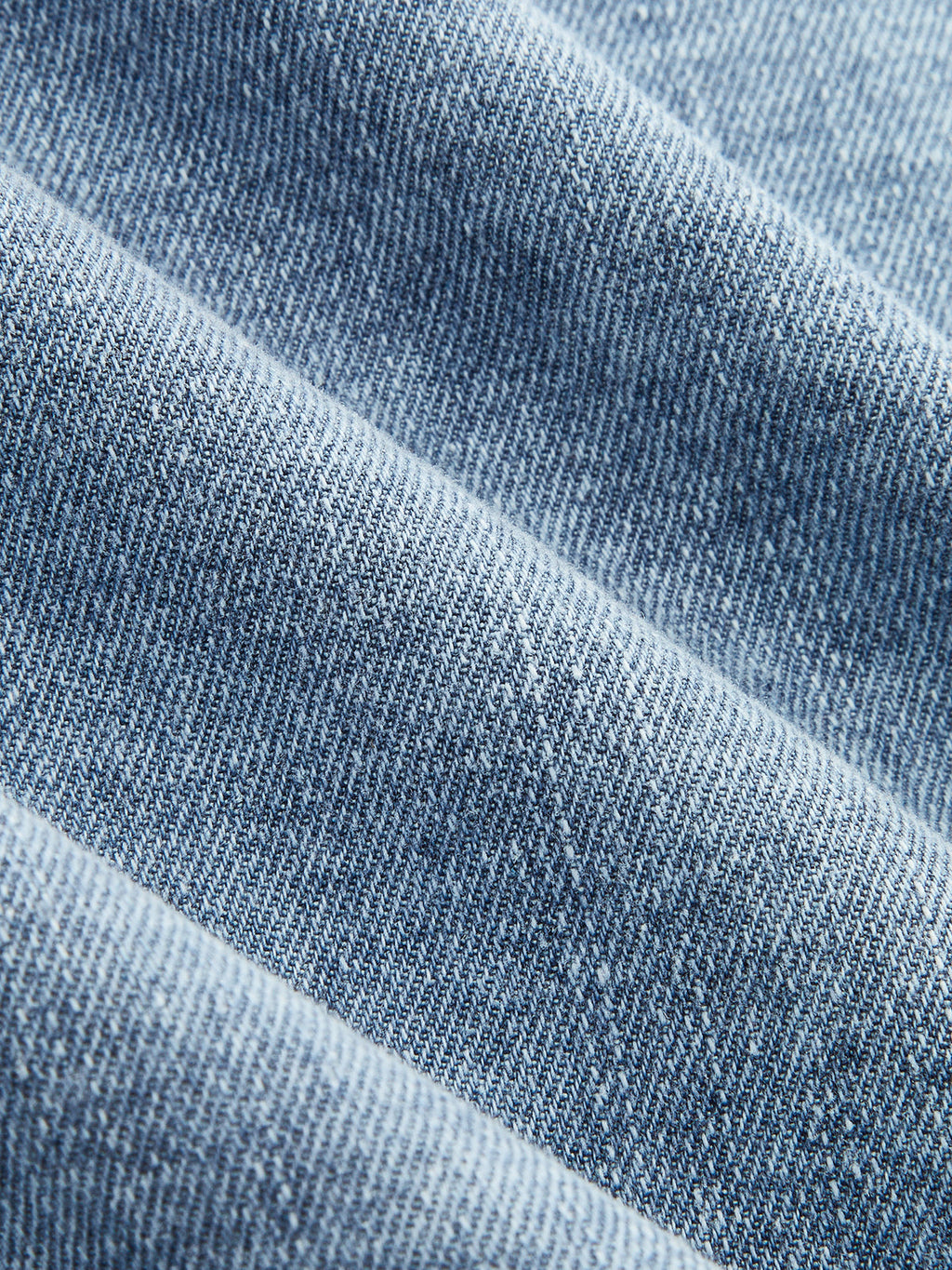 Tie-Neck Denim Long Sleeve Shirt
