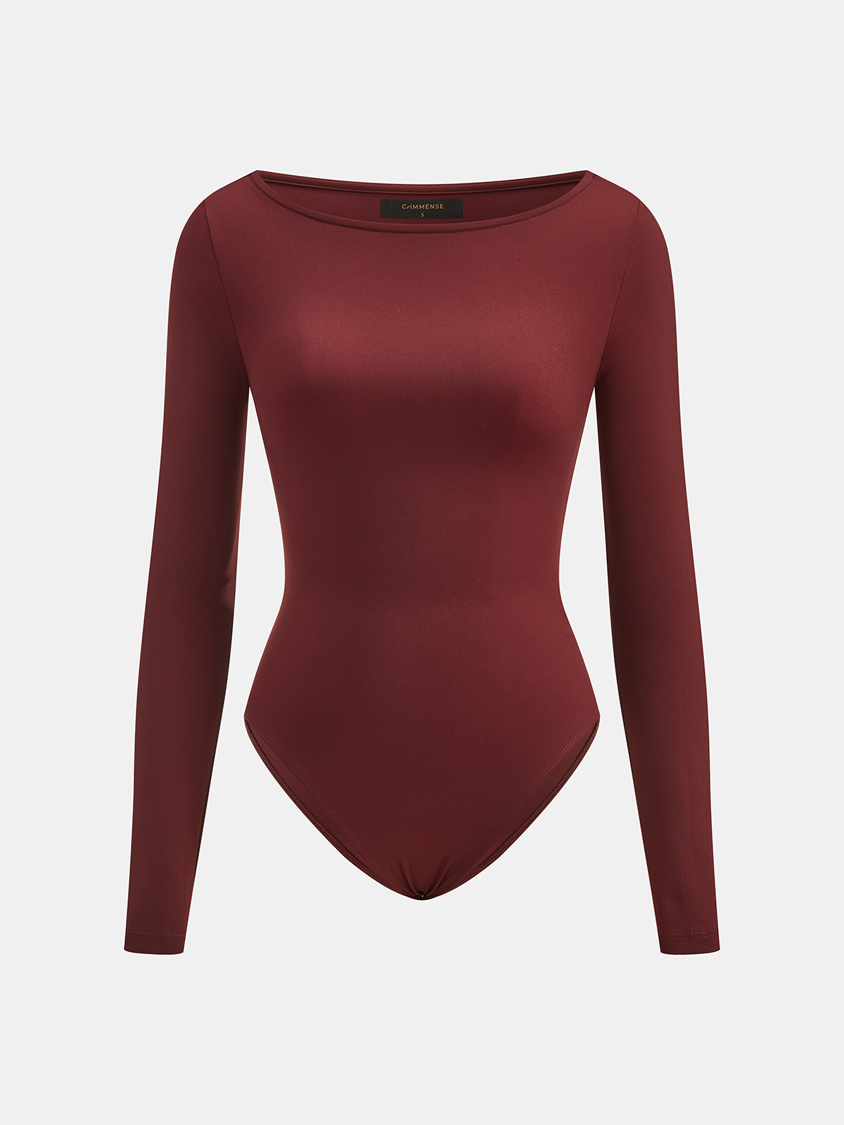 Long‑Sleeve Bodysuit Faux‑Leather Skirt Two‑Piece Set