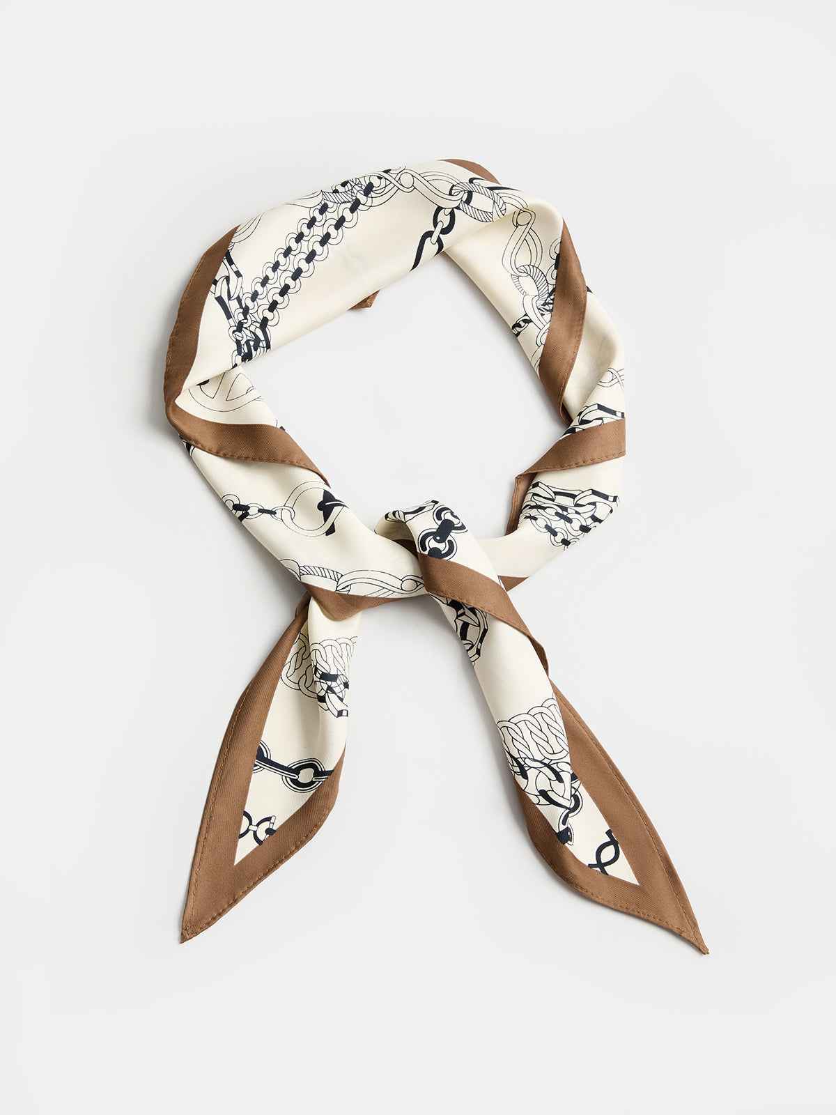 Retro Chain Print Scarf