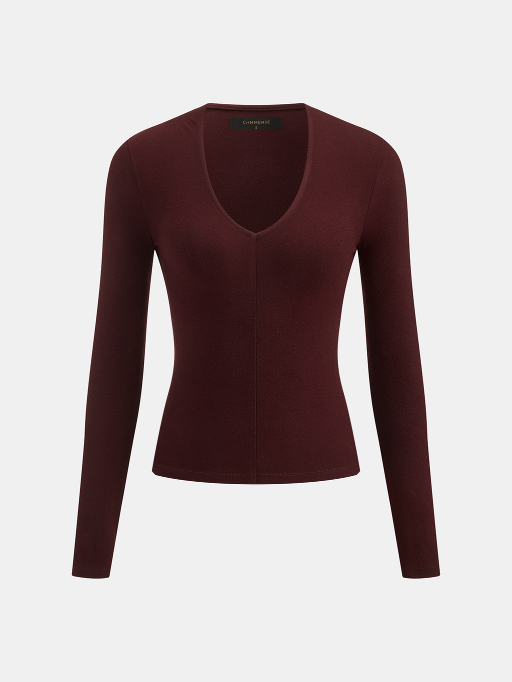 Deep V-Neck Fitted Top
