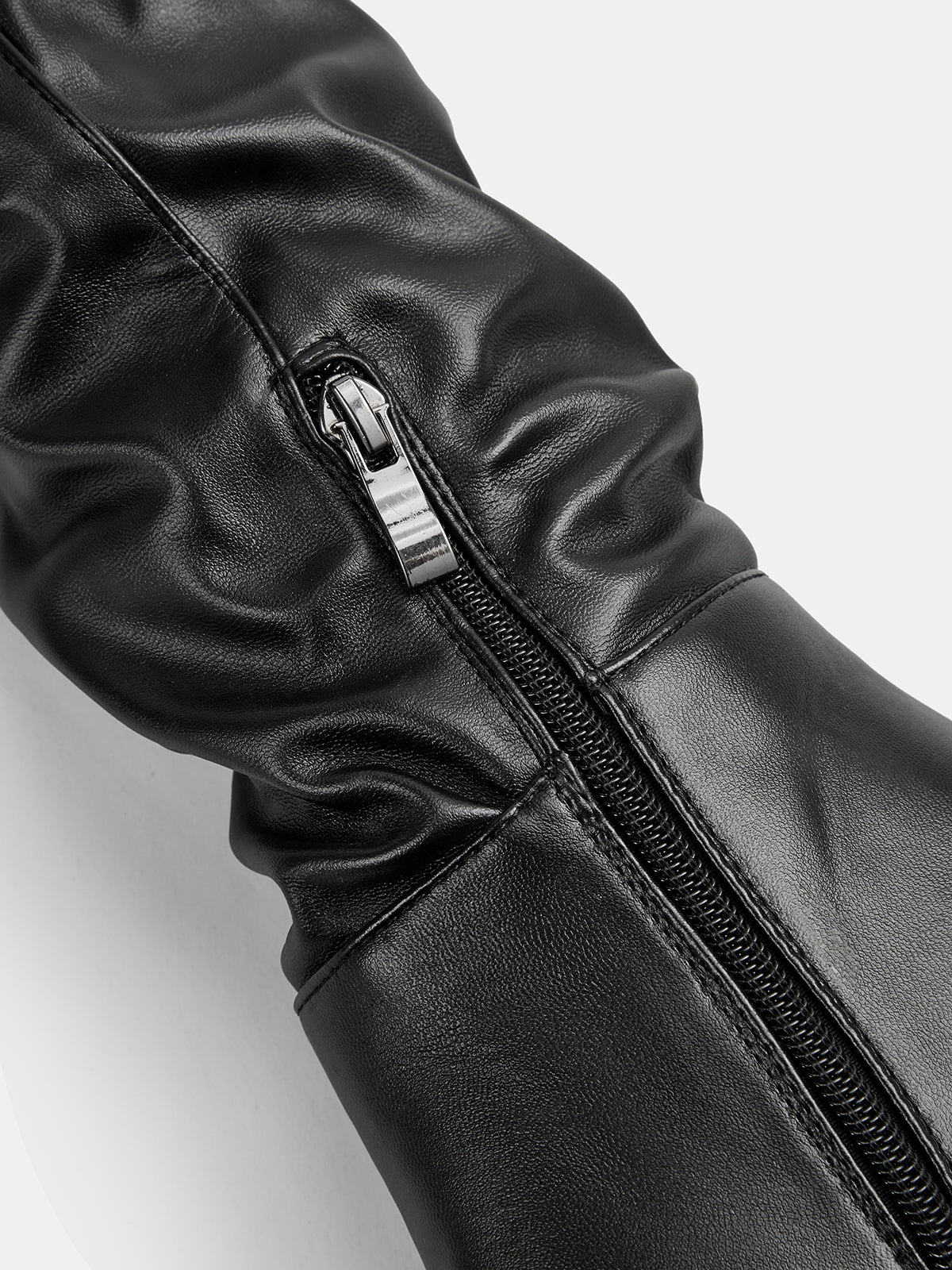 Pointed Toe Block Heel Knee High Boots