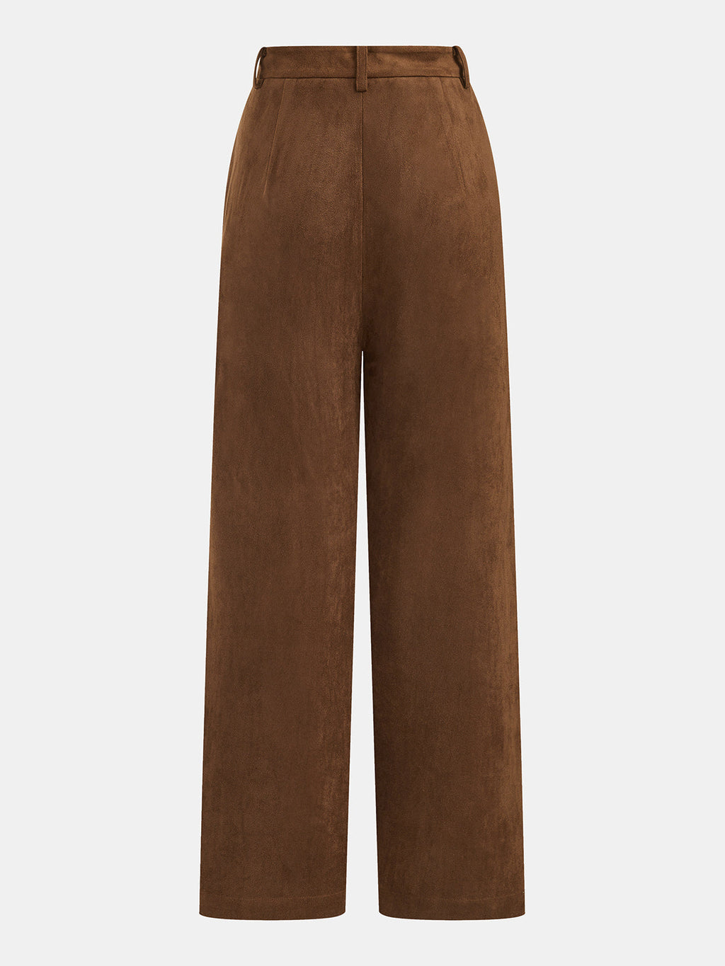 Suede Effect Two‑Piece Pants Set