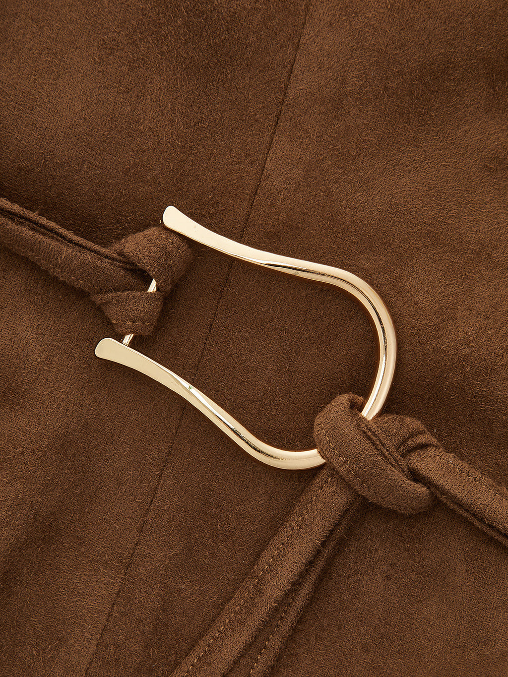 Suede Effect Two‑Piece Pants Set