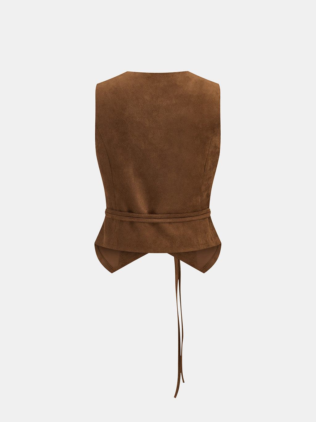 Suede Effect Two‑Piece Pants Set