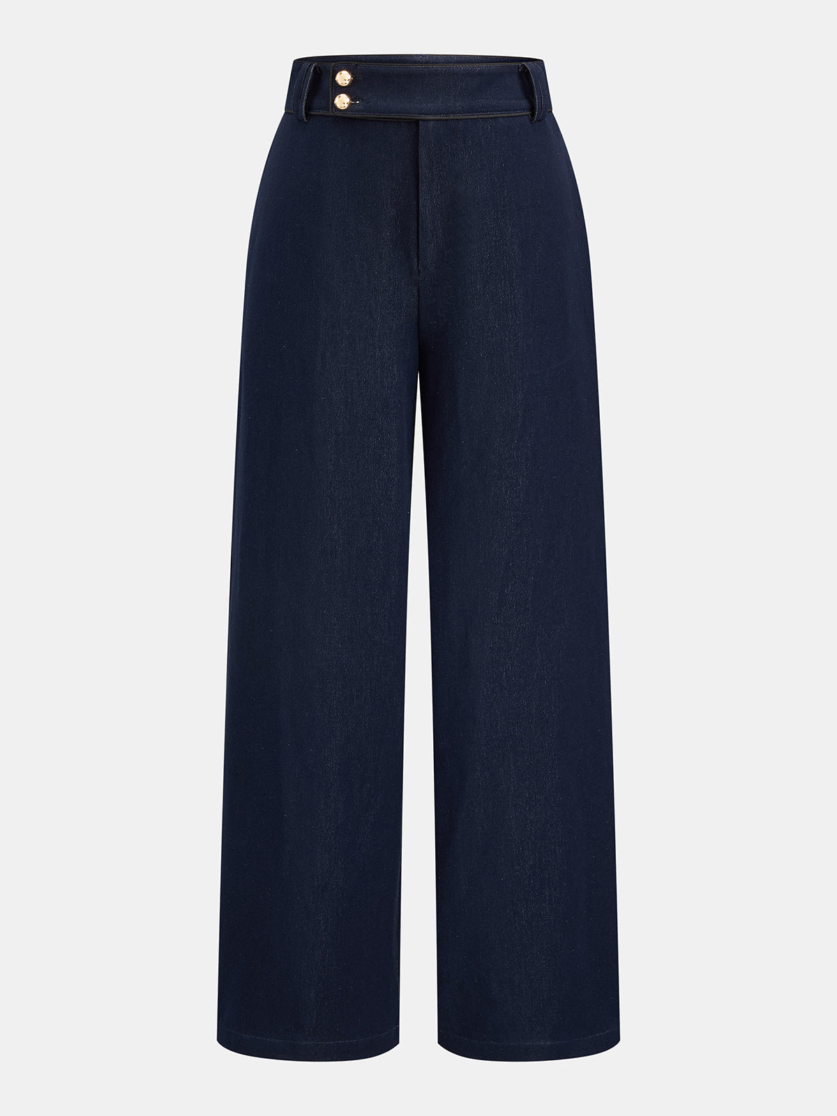 Asymmetrical Metal Button Two-Piece Set