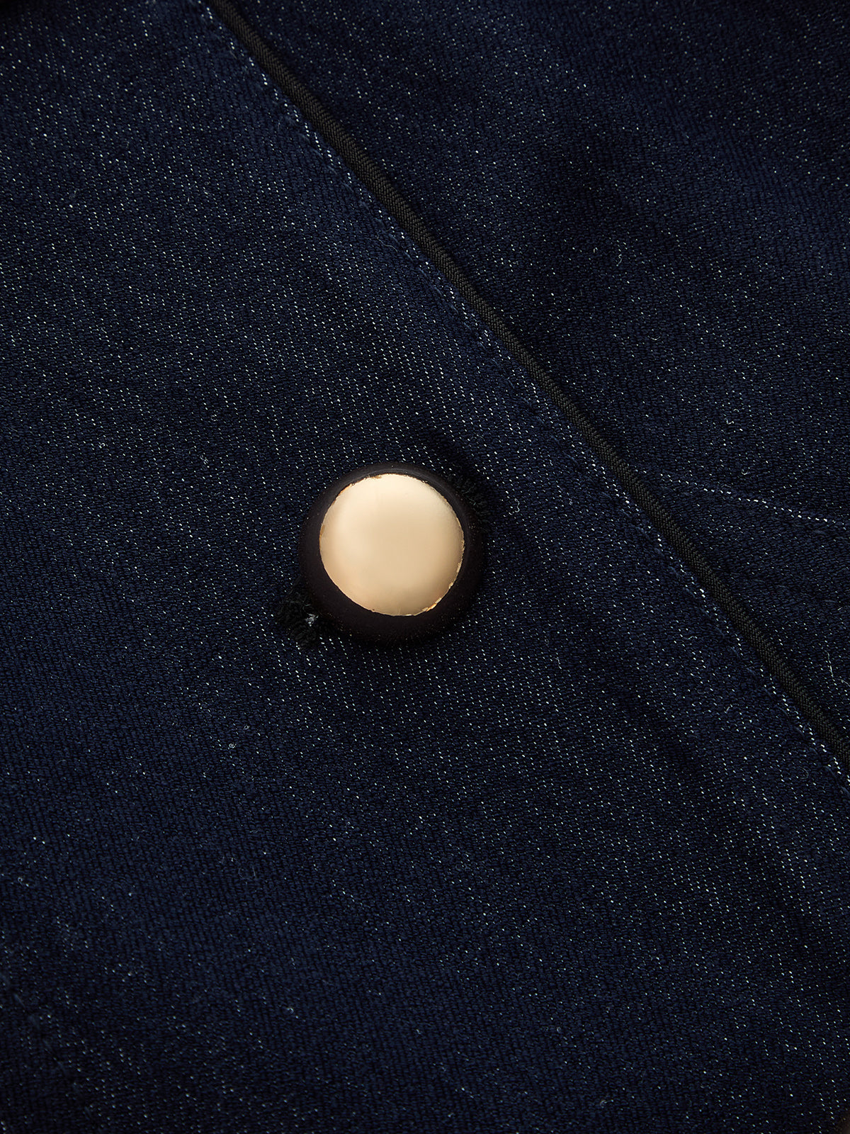 Asymmetrical Metal Button Two-Piece Set