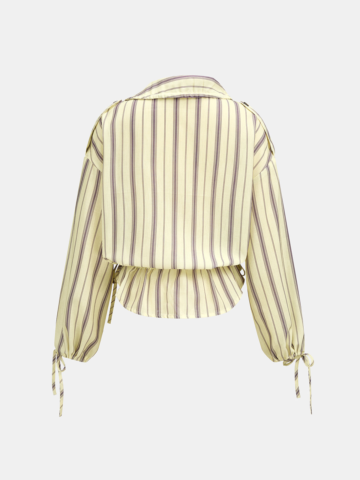 Striped Drawstring Two‑Piece Pants Set
