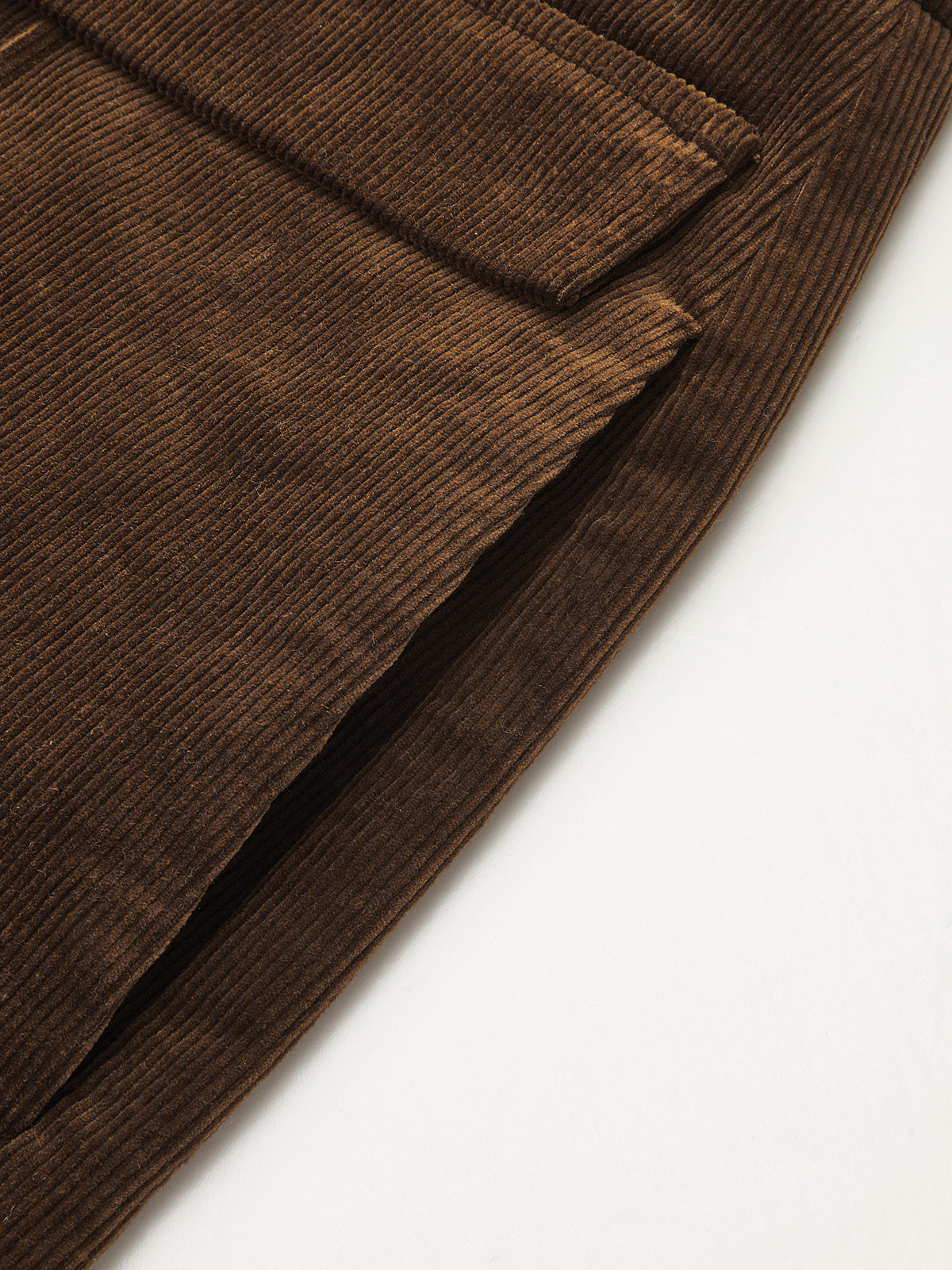 Front‑Seam Corduroy Wide‑Leg Pants