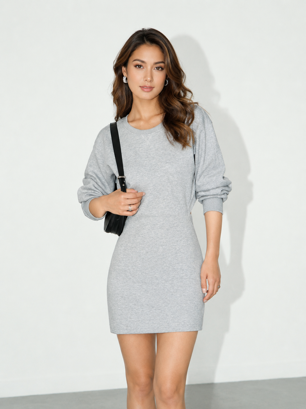 Cutout Backless Long Sleeve Dress