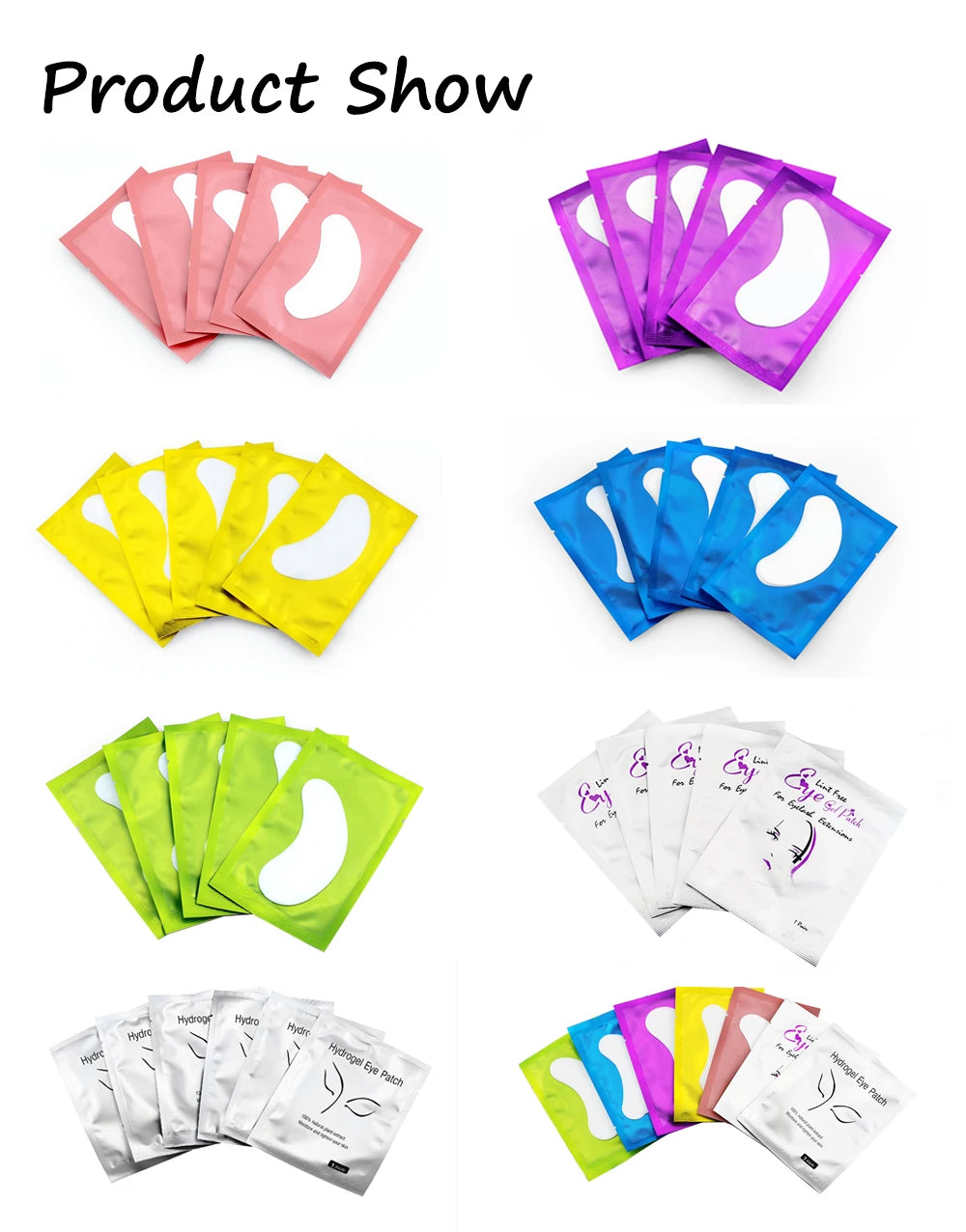 20/50/100pcs Eye Patches Eyelash Extension Under Eye Pads Makeup Eyelash Patches Tip Stickers Pads For Eyelash Extension Makeup