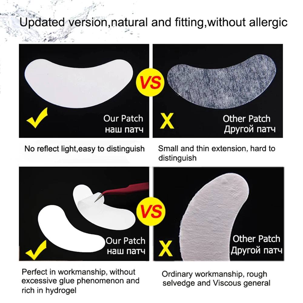 20/50/100pcs Eye Patches Eyelash Extension Under Eye Pads Makeup Eyelash Patches Tip Stickers Pads For Eyelash Extension Makeup