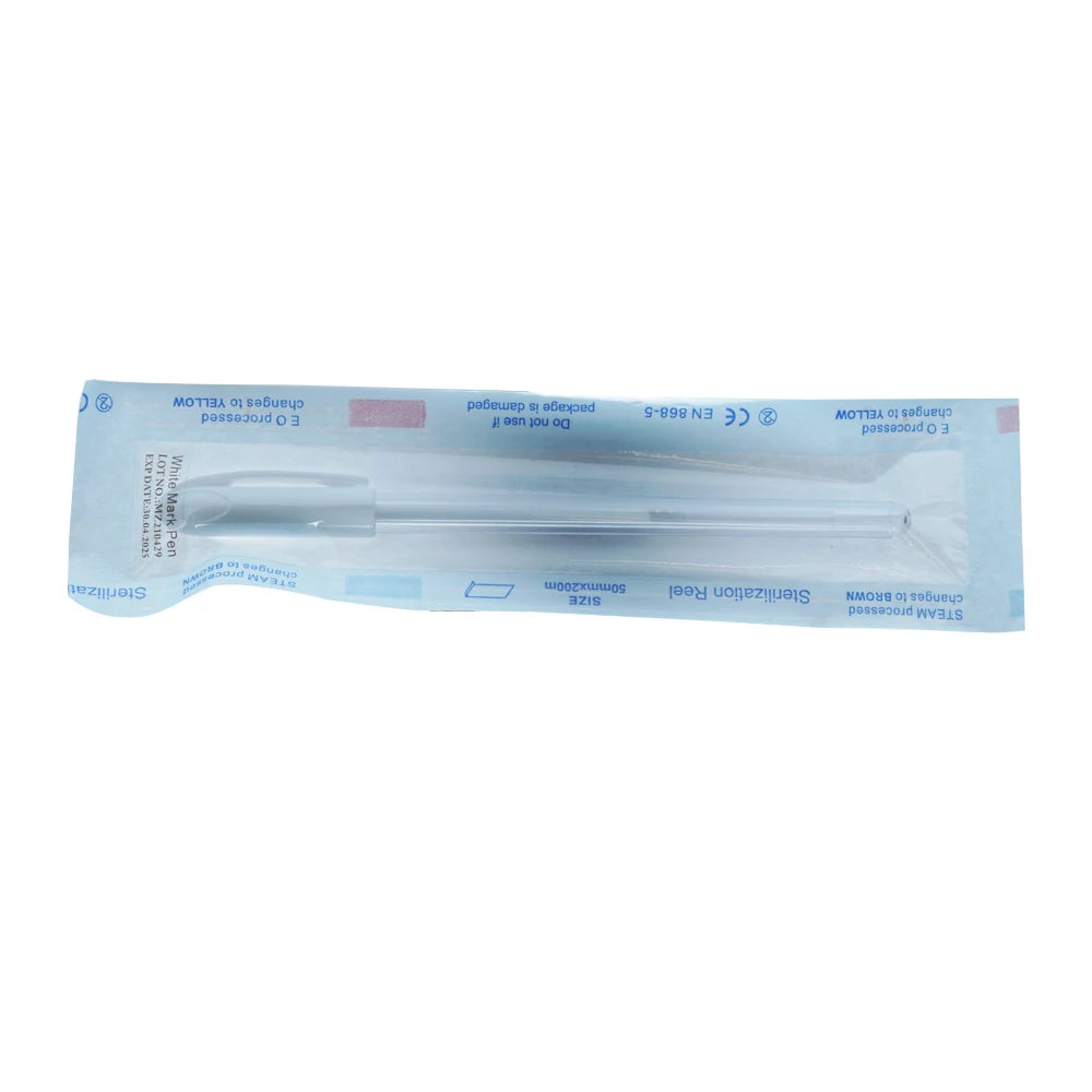 2PCS Eyebrow Marker Pen Microblading Surgical Skin Permanent Make up Supplies White Surgical Scribe Tool Tattoo Accessories Pens