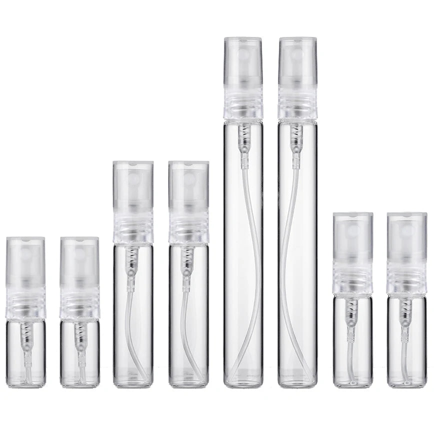 8/16PCS Perfume Bottle Portable Glass Refillable Spray Bottle Atomizer Container Women Perfume Pump Travel Bottle