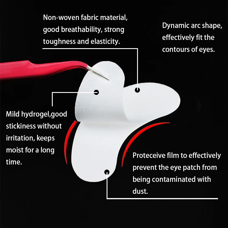 20/50/100pcs Eye Patches Eyelash Extension Under Eye Pads Makeup Eyelash Patches Tip Stickers Pads For Eyelash Extension Makeup