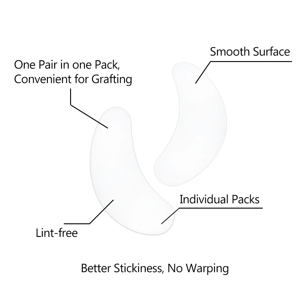 20/50/100pcs Eye Patches Eyelash Extension Under Eye Pads Makeup Eyelash Patches Tip Stickers Pads For Eyelash Extension Makeup