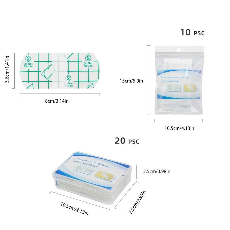 Eyebrow Tattoo Protection Pastes Waterproof Tape Eyebrow Lips Tattoo Aftercare Paste Microblading Make Up Tattoo Supplies
