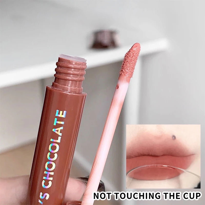 Chocolate five lip glaze set Mist matte lipstick girl student