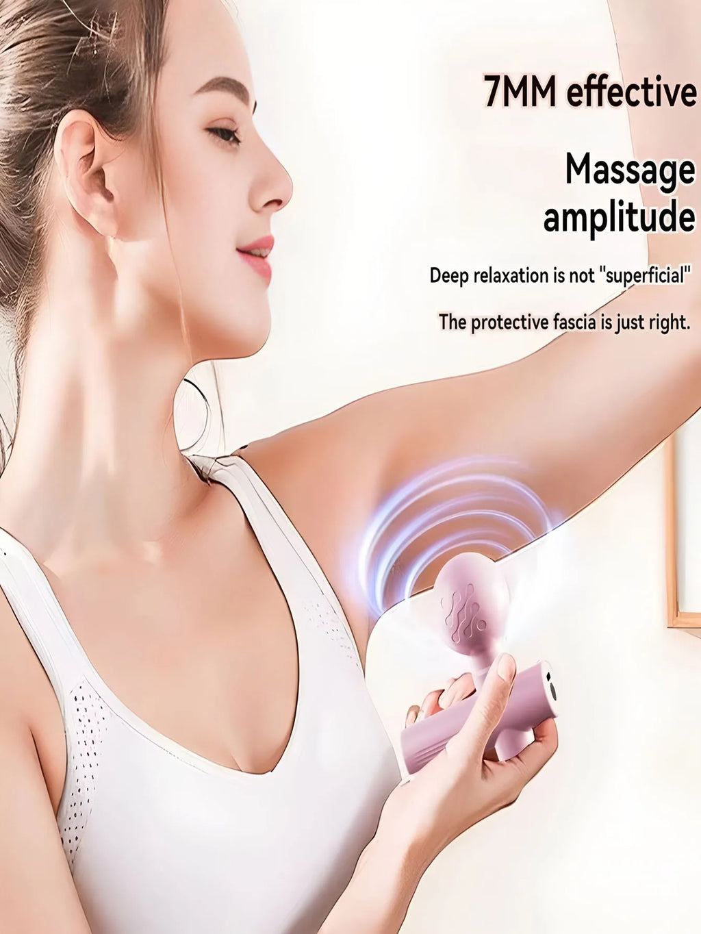 Mini Massage Gun Fascia Machine Muscle Relaxation Vibrating Gun Portable Rod Massage Fitness Equipment Neck Body Fascia Gun