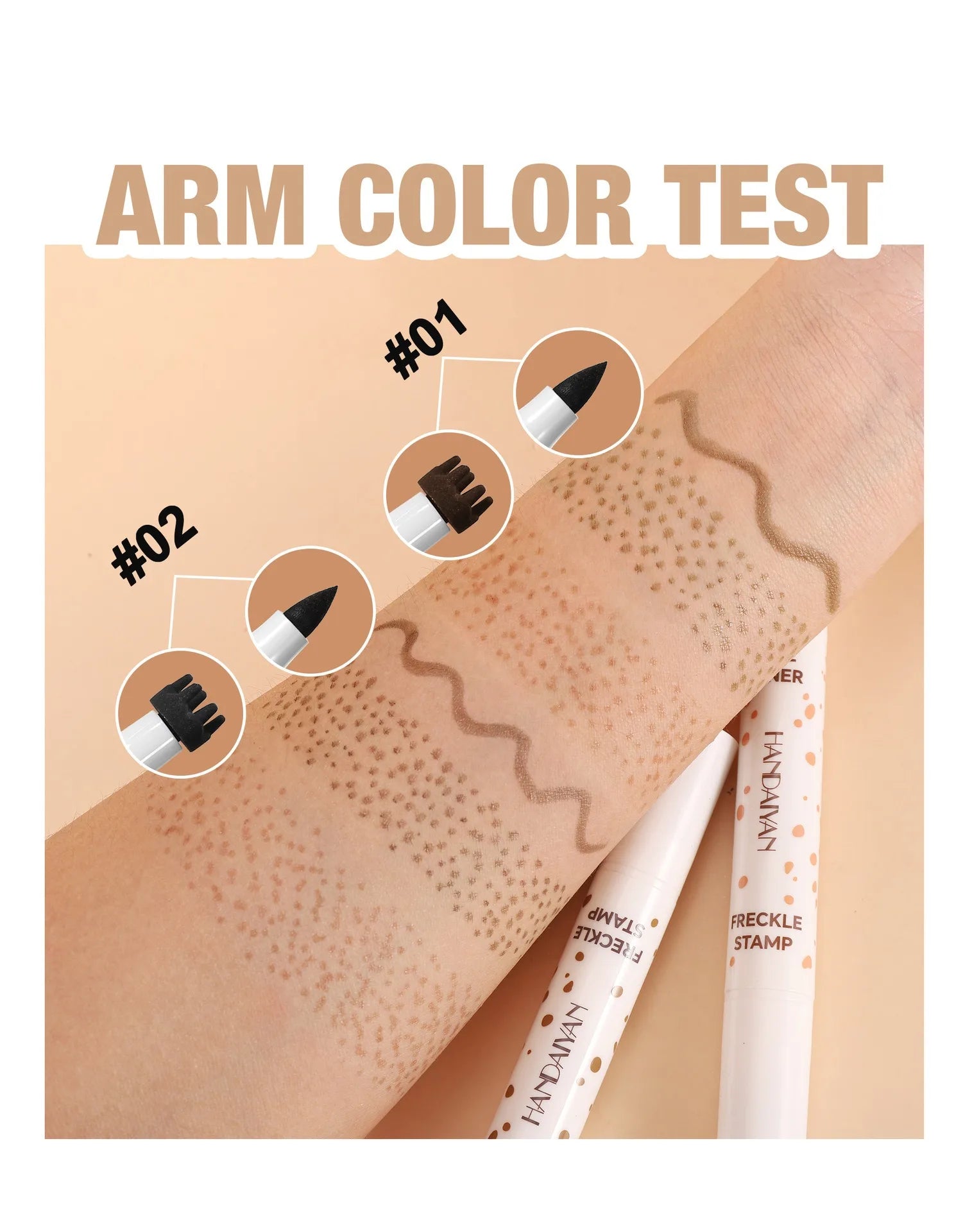 1PC Face Fake Freckles Pen Natural Waterproof Lifelike Fake Freckles Pen for Long Lasting Look Dot Spot Pen Makep Tool Cosmetic