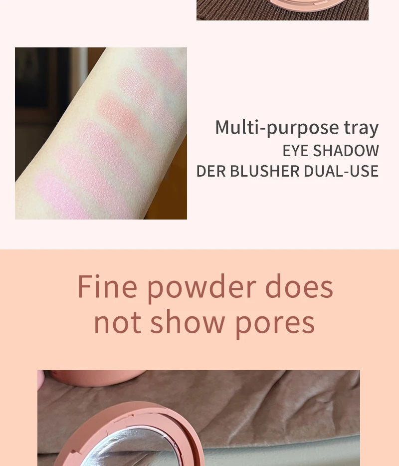 HERORANGE Creamy Blush Soft Matte Natural Color Long Lasting Daily Cheek Makeup For Women